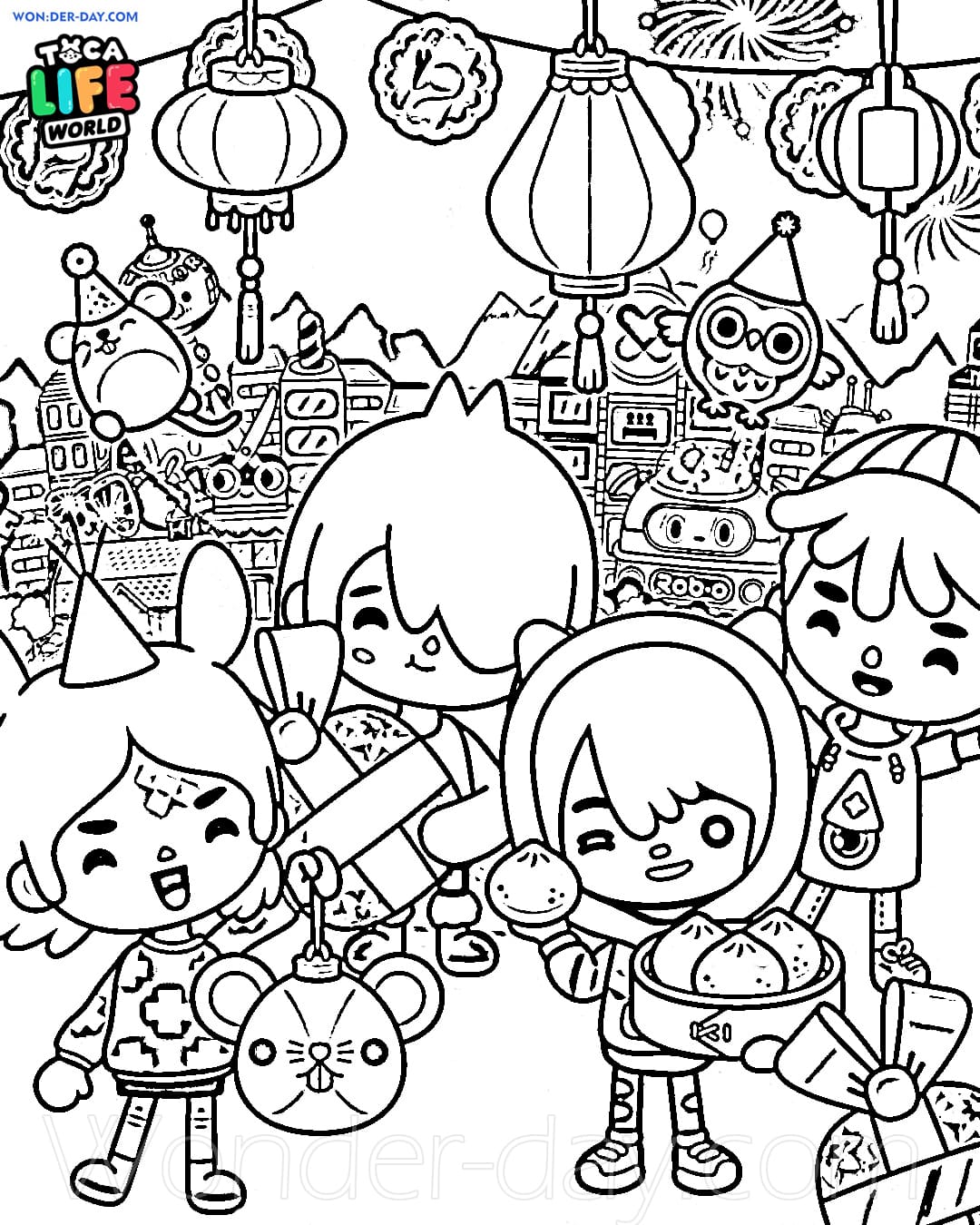 Toca Boca Life coloring pages Printable coloring pages