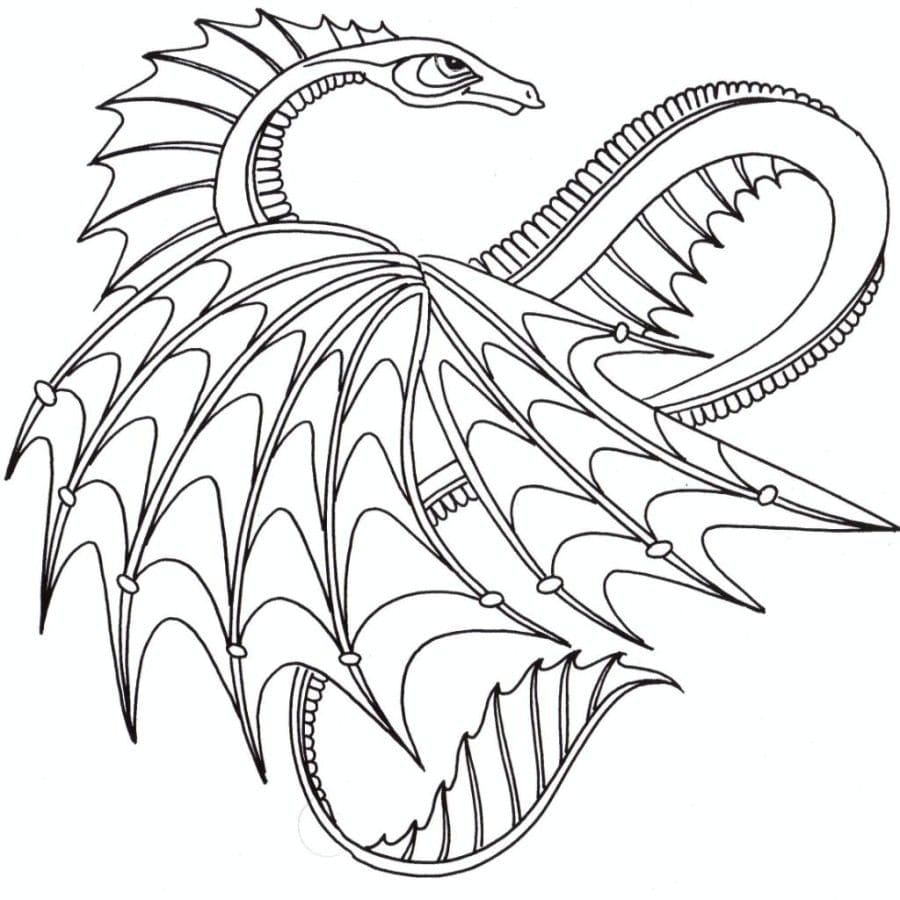 Dragon coloring pages   20 Printable Coloring pages