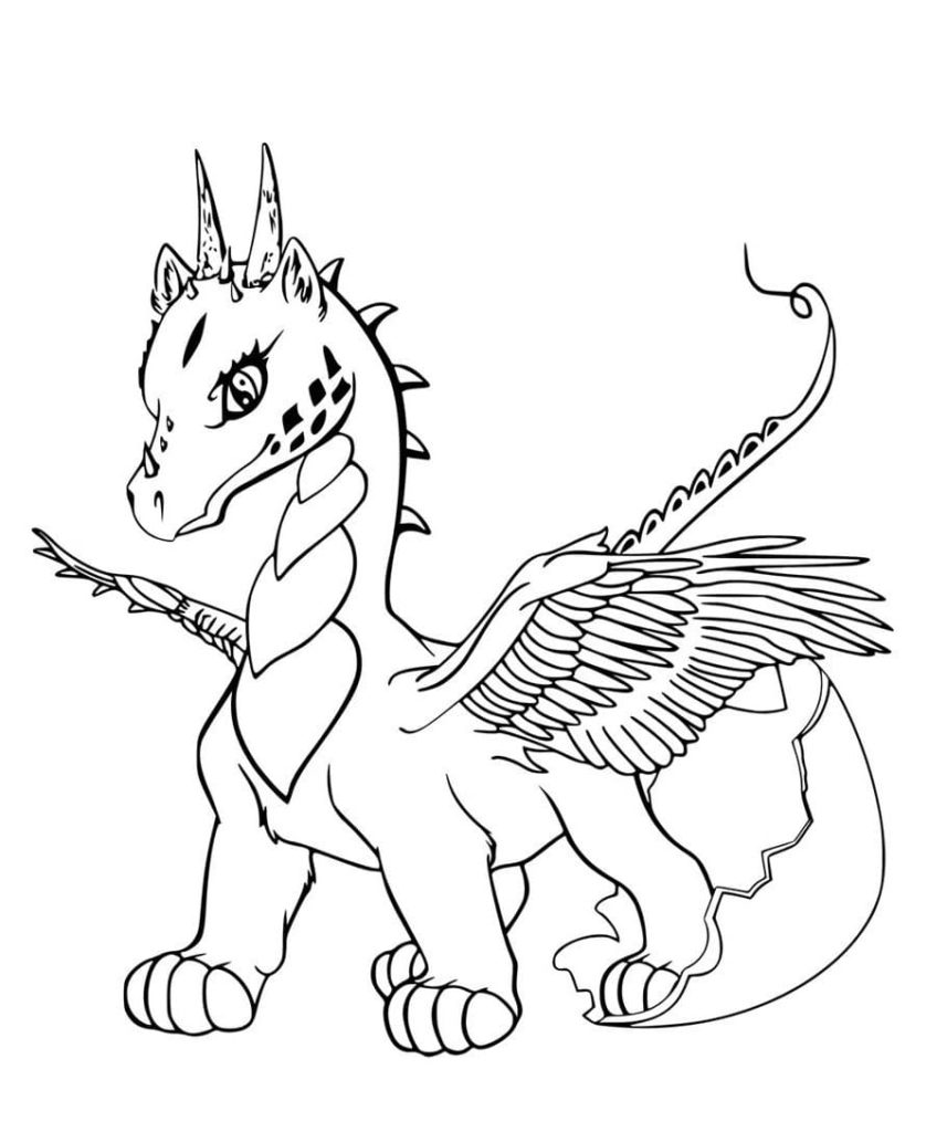 Dibujos de Dragones para colorear