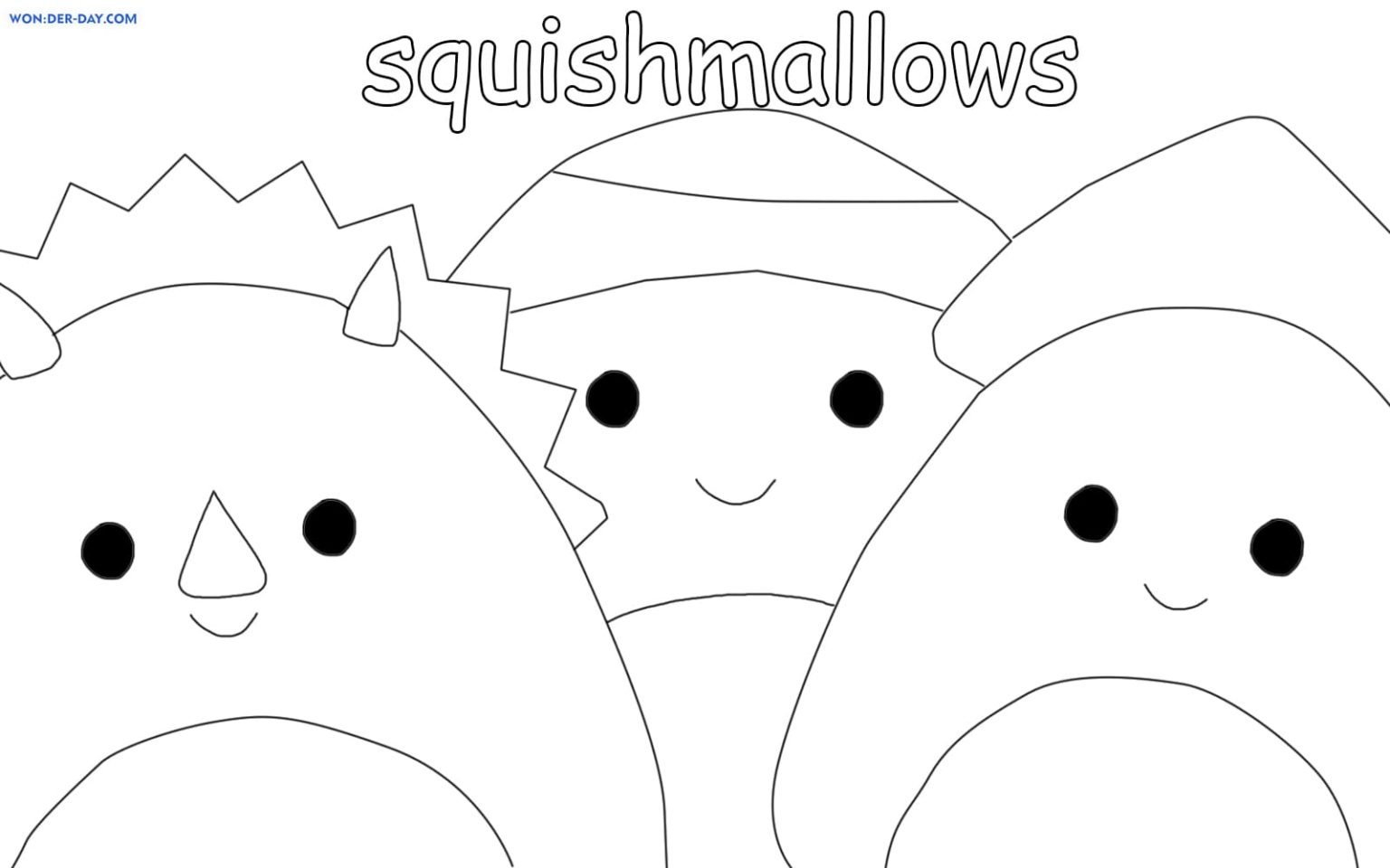 Squishmallows coloring pages - Printable coloring pages