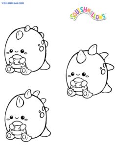 Squishmallows coloring pages - Printable coloring pages