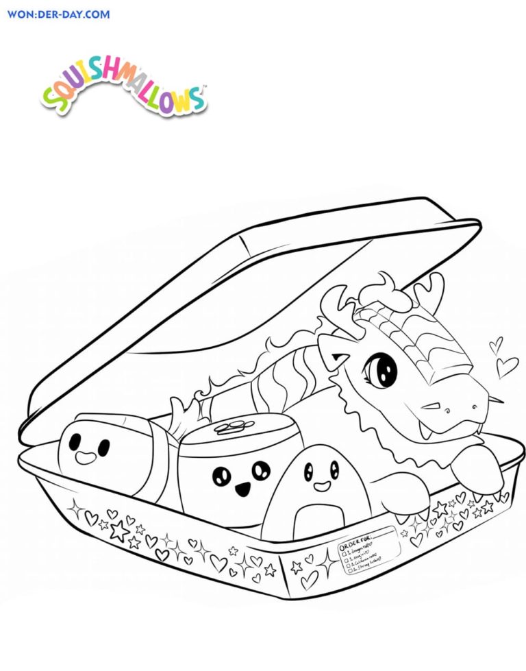 Squishmallows coloring pages - Printable coloring pages