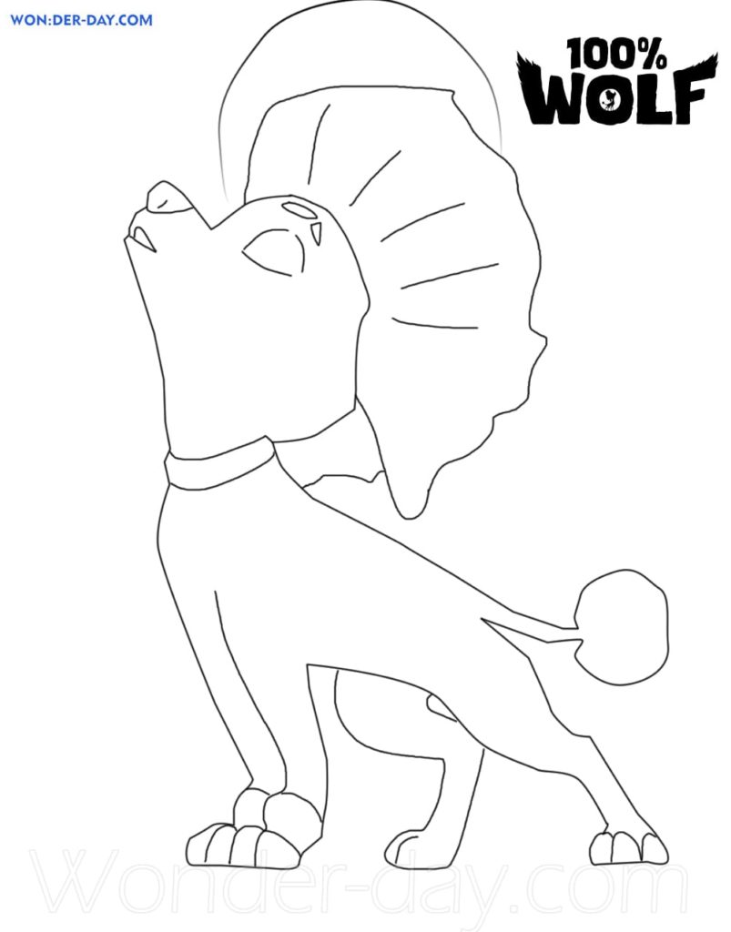 Desenhos de 100% Lobo para colorir