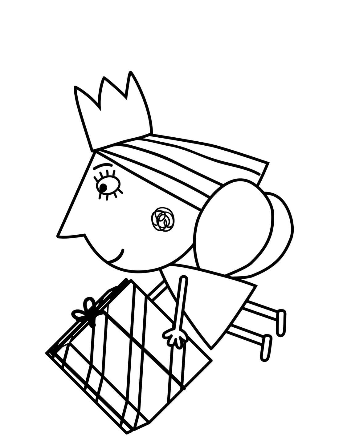 Coloring Page 1 Ben Amp Holly - Riset