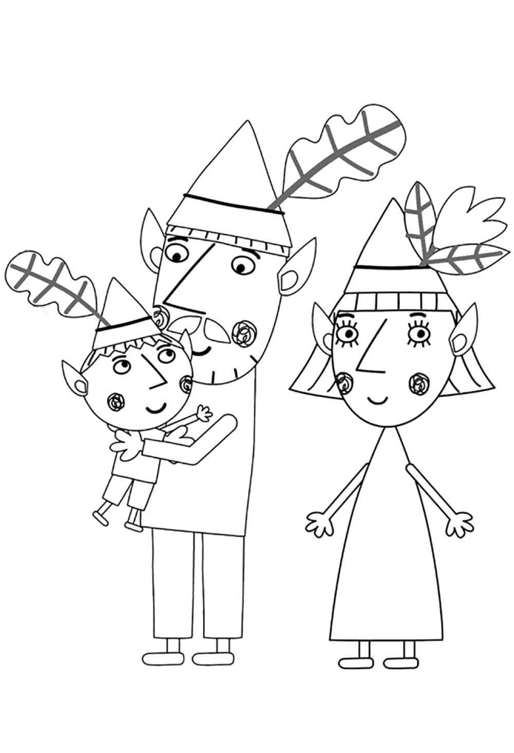 Ben and Holly coloring pages Printable coloring pages