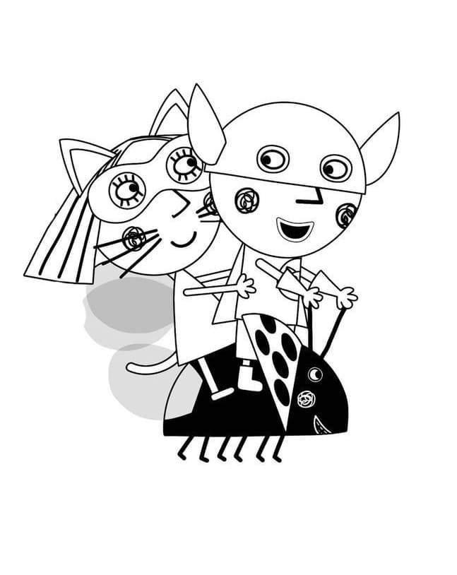 Ben and Holly coloring pages