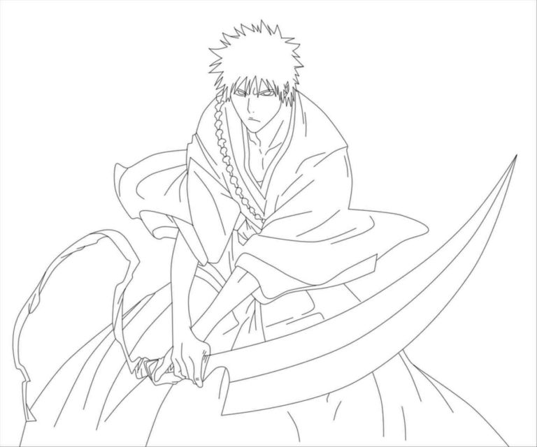 Bleach coloring pages 90 Printable - Wonder Day Bleach 39 768x640 