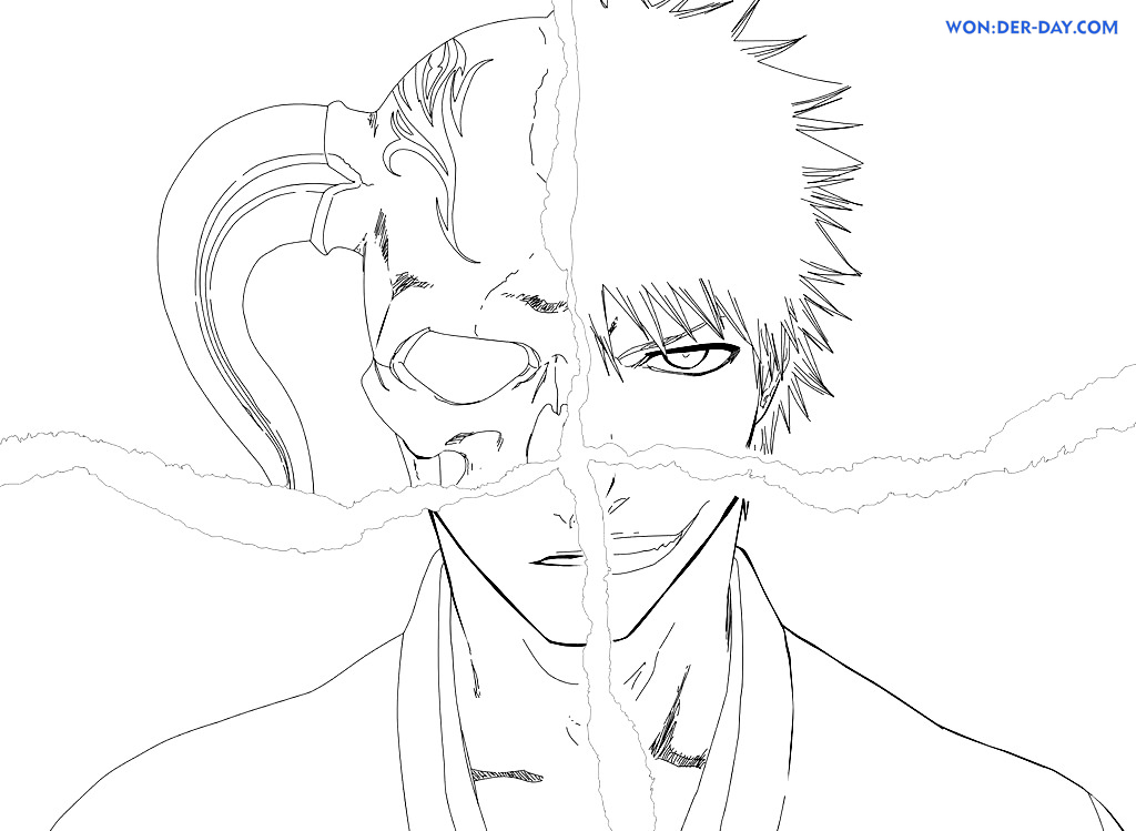 bleach printable coloring pages