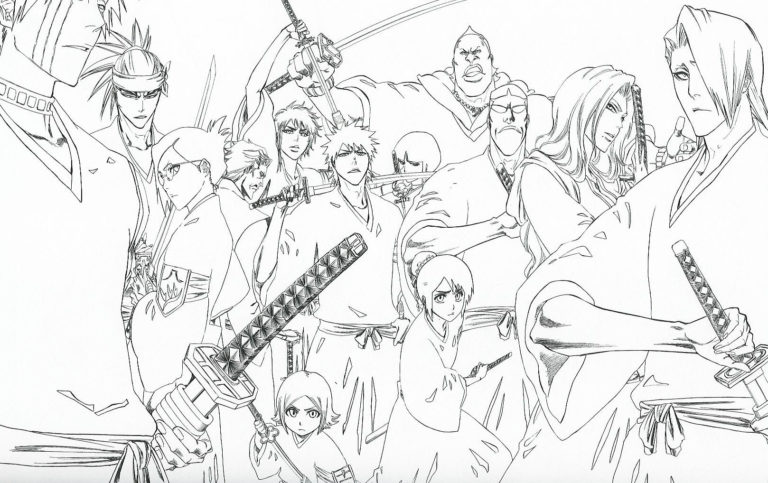 Bleach coloring pages - 90 Printable coloring pages