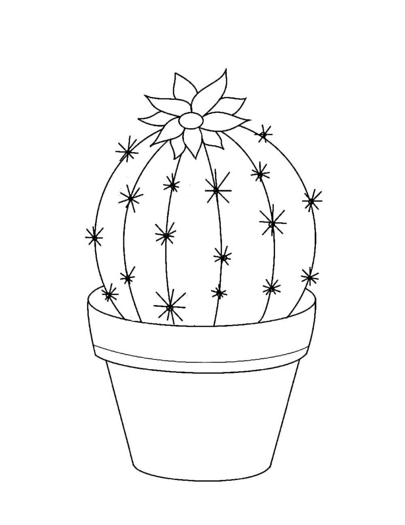 Cactus Coloring pages