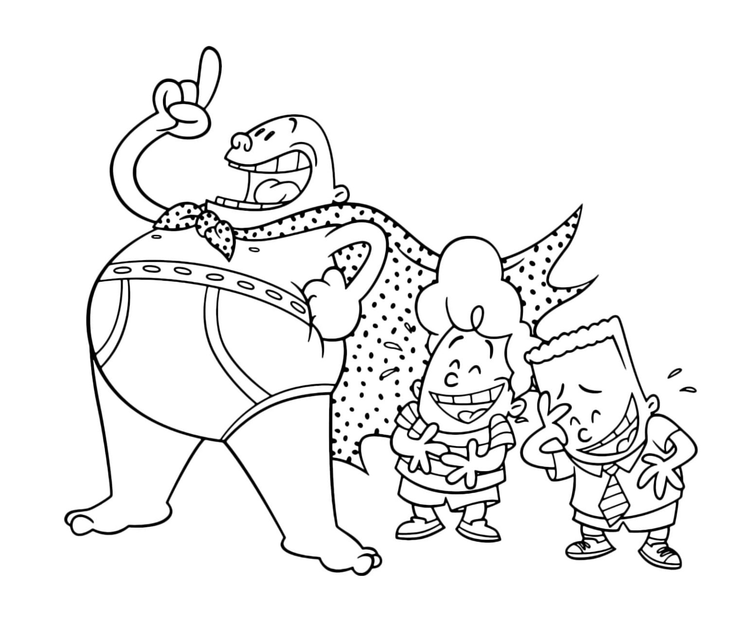 Captain Underpants coloring pages - Printable coloring pages