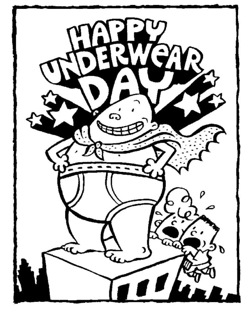 Captain Underpants coloring pages
