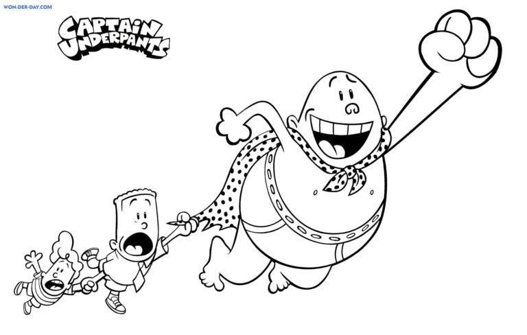 Captain Underpants coloring pages - Printable coloring pages