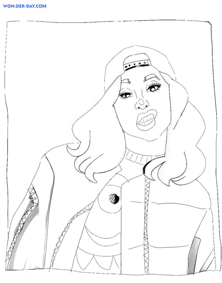 Cardi B coloring pages - Free coloring pages | WONDER DAY — Coloring ...