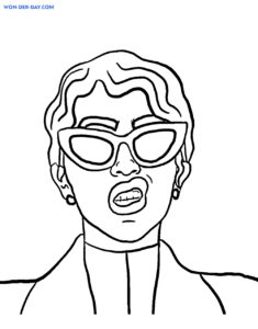 Cardi B coloring pages - Free coloring pages | WONDER DAY — Coloring