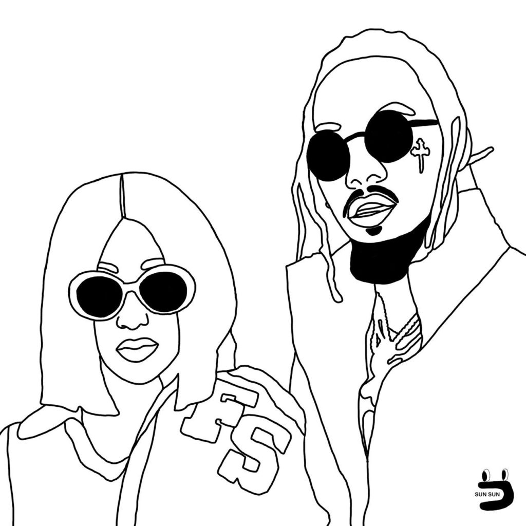 Cardi B coloring pages