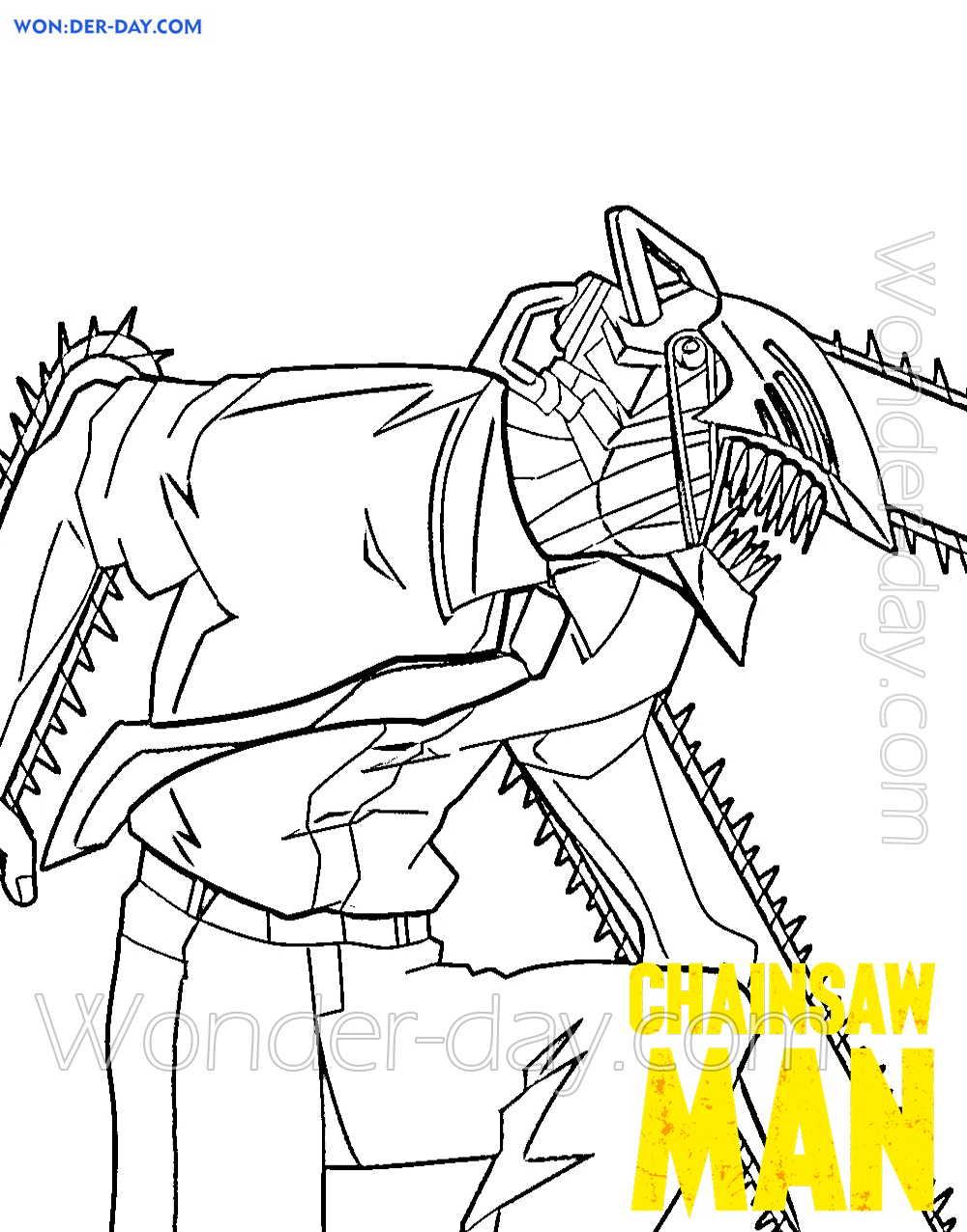 Motosserra Desenho Para Colorir - Ultra Coloring Pages