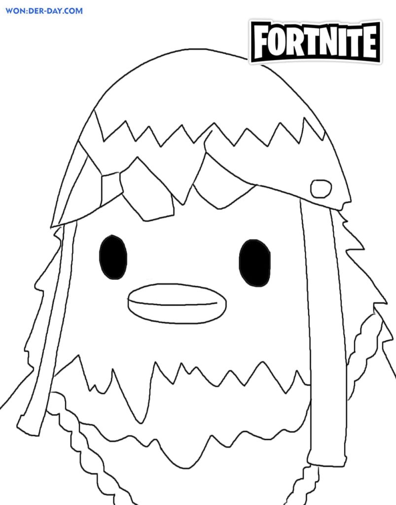 Cluck Fortnite coloring pages