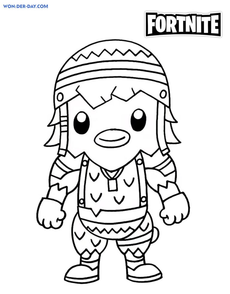 Cluck Fortnite coloring pages - Printable coloring pages