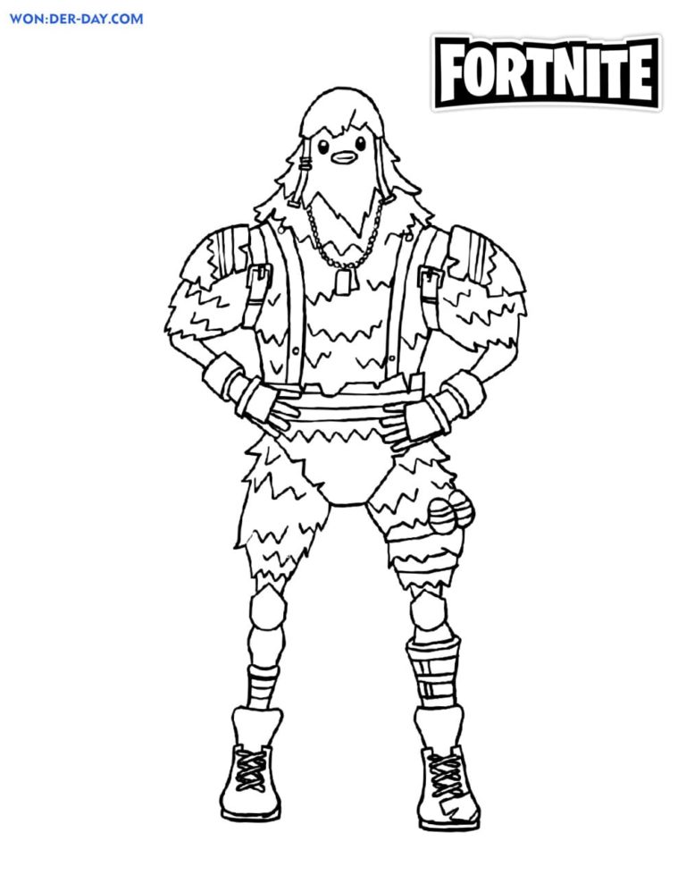 Cluck Fortnite coloring pages - Printable coloring pages