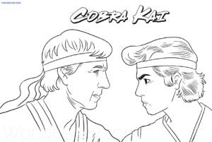 Cobra Kai Coloring pages - Printable coloring pages | WONDER DAY