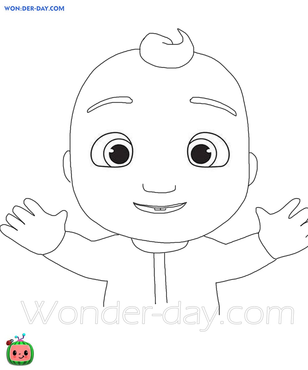 Baby Shark Cocomelon Coloring Pages