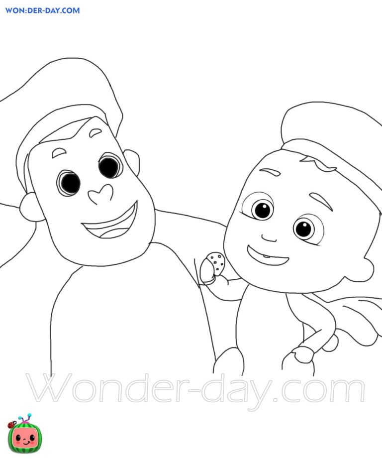 Раскраски Кокомелон - Распечатать для детей | WONDER DAY — Раскраски ...