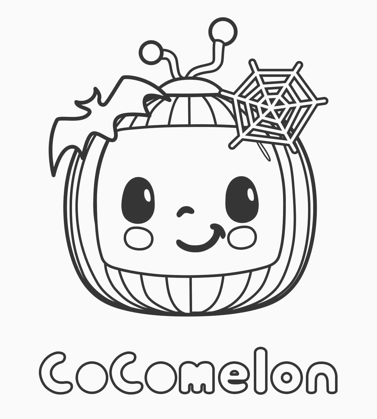 Cocomelon coloring page.