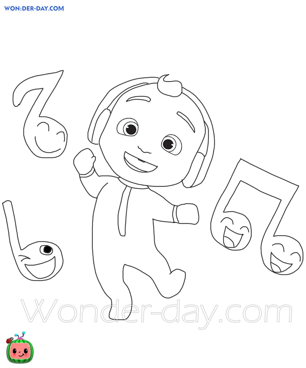 Cocomelon Svg Coloring Pages Coloring Pages
