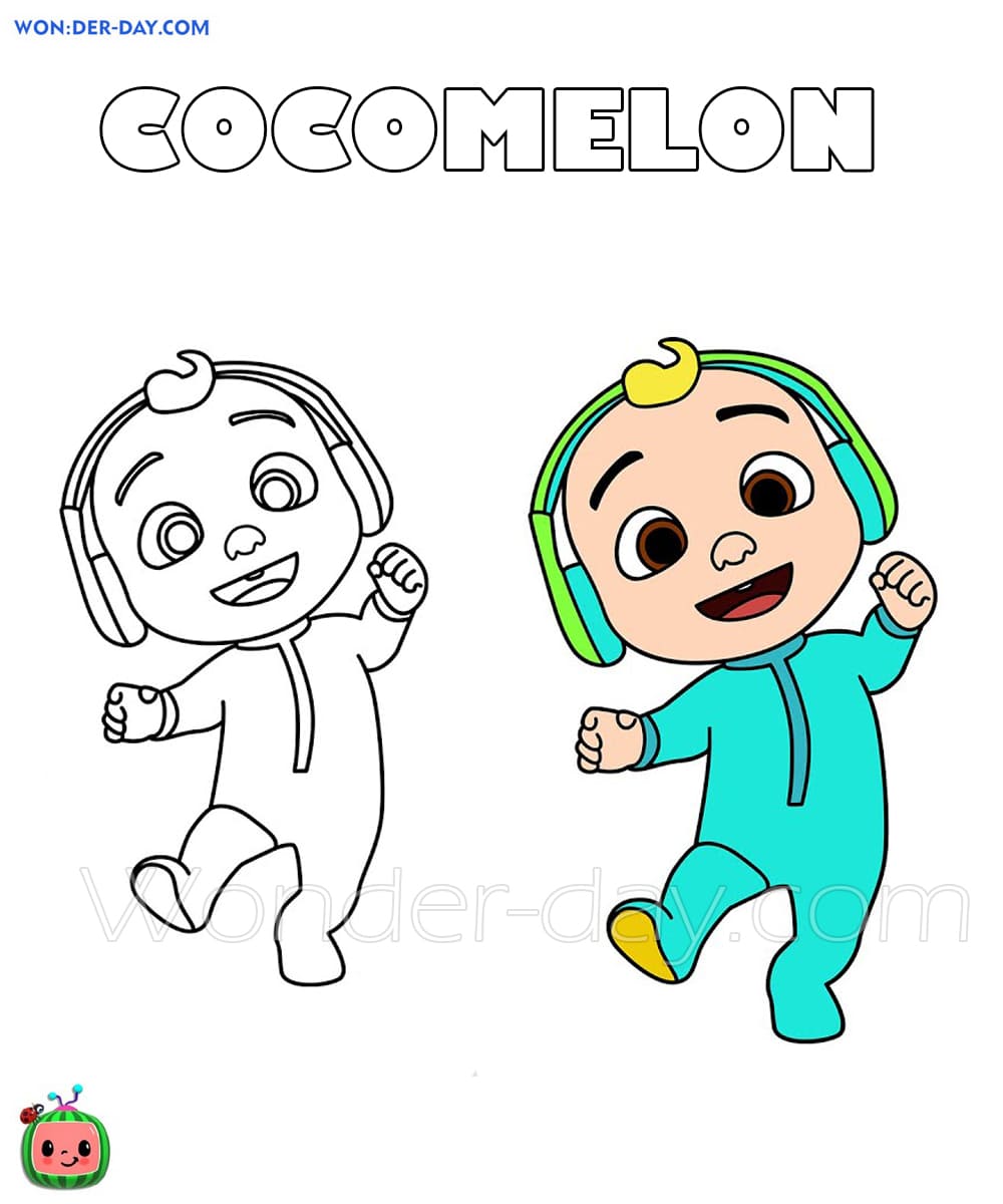 Cocomelon Coloring pages   20 Coloring pages   WONDER DAY ...