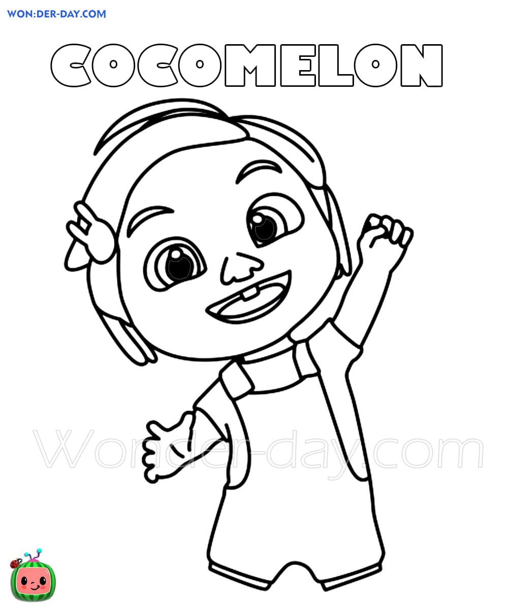 Printable Coloring Pages Cocomelon Drawing Cocomelon Coloring Pages