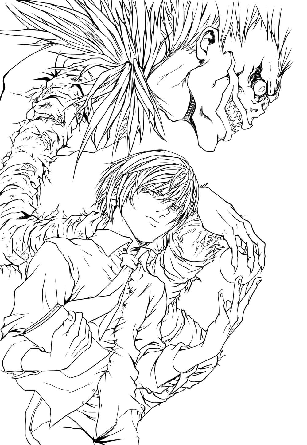 Death Note Coloring Pages   Best coloring pages   WONDER DAY ...