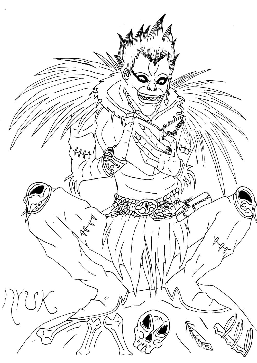 Share more than 75 death note ryuk sketch best - seven.edu.vn