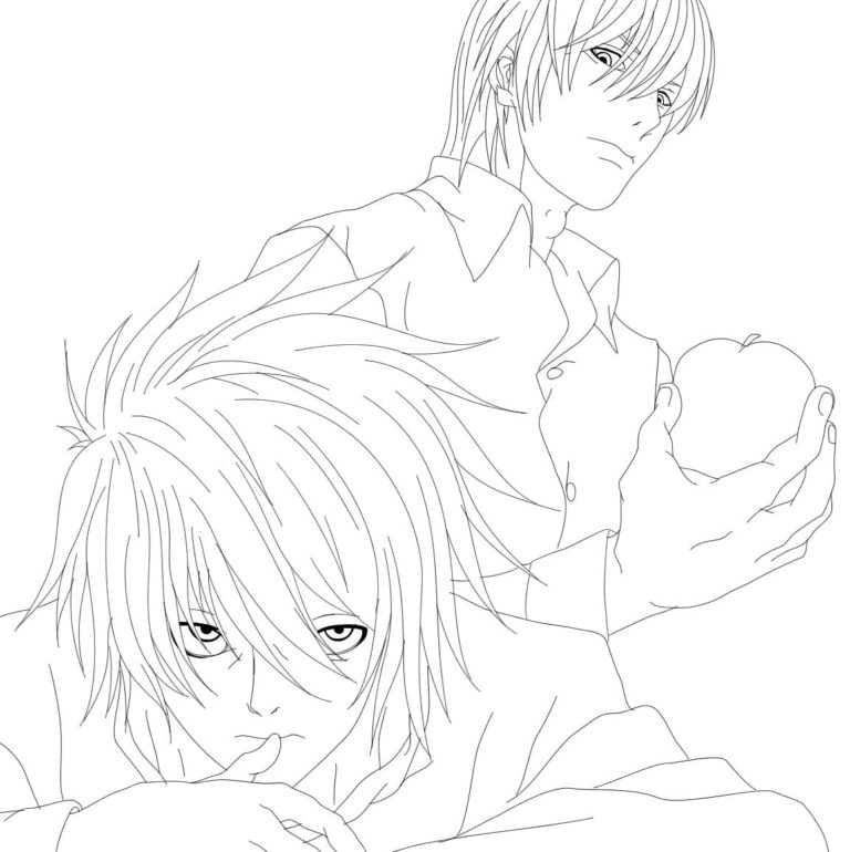 Death Note Coloring Pages - Best coloring pages | WONDER DAY — Coloring ...