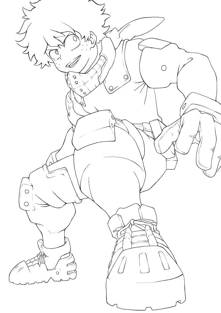 Deku Coloring Pages Easy - Whiteknight Wallpaper