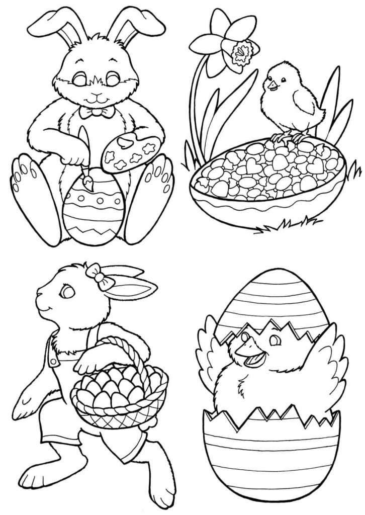 Dibujos de Pascua para colorear
