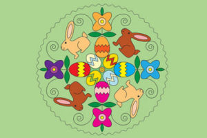 Disegni da colorare Mandala di Pasqua
