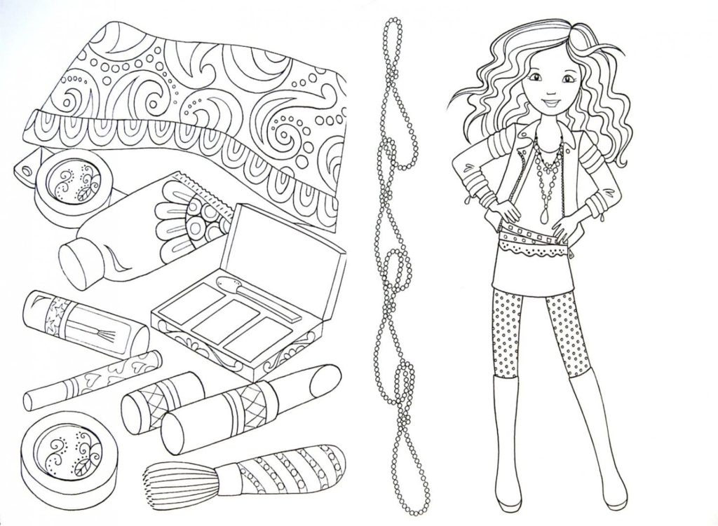 Fashion Coloring Book for Girls: Over 300 Fun Coloring Pages for Girls and Kids with Gorgeous Beauty Fashion Style and Other Cute Designs [Book]