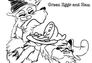 Green Eggs and Ham Coloring Pages | WONDER DAY — Coloring pages for