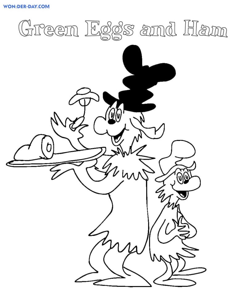 Green Eggs and Ham Coloring Pages | WONDER DAY — Coloring pages for ...