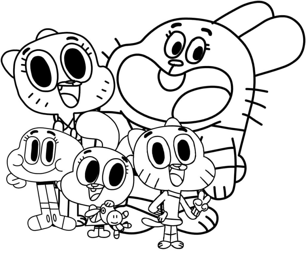 The Amazing World of Gumball coloring pages