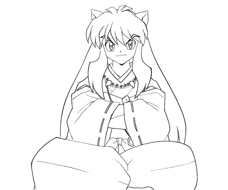 Desenhos de InuYasha para Pintar e Colorir - Pinte Online