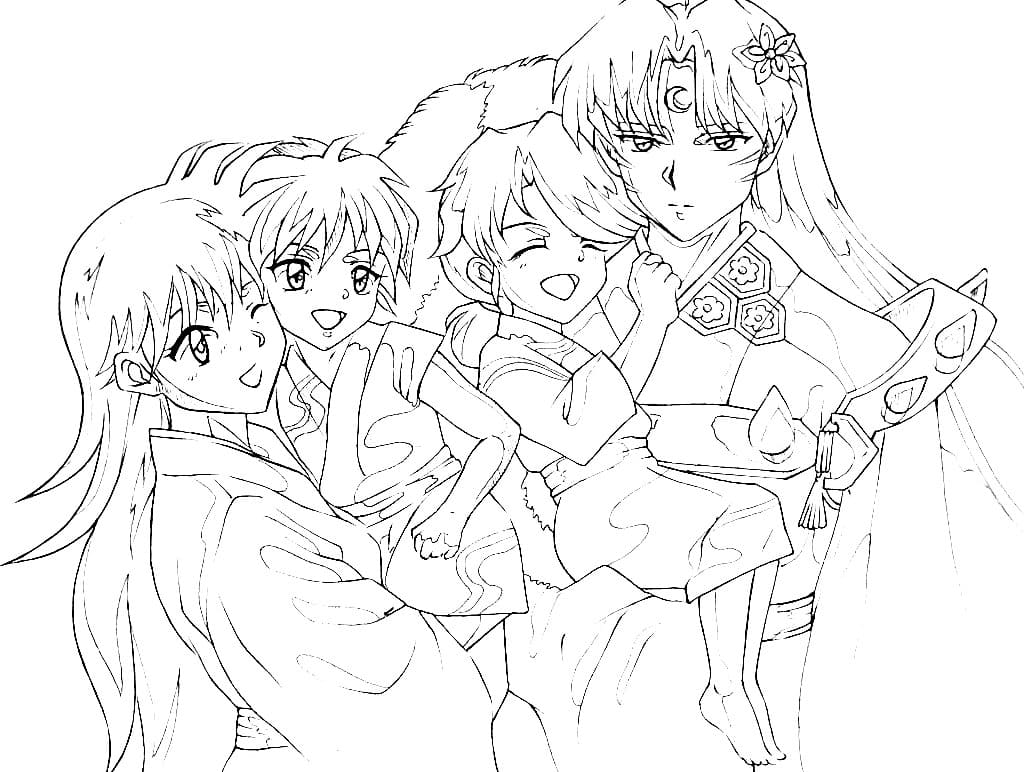 Inuyasha coloring pages   20 Free coloring pages   WONDER DAY ...