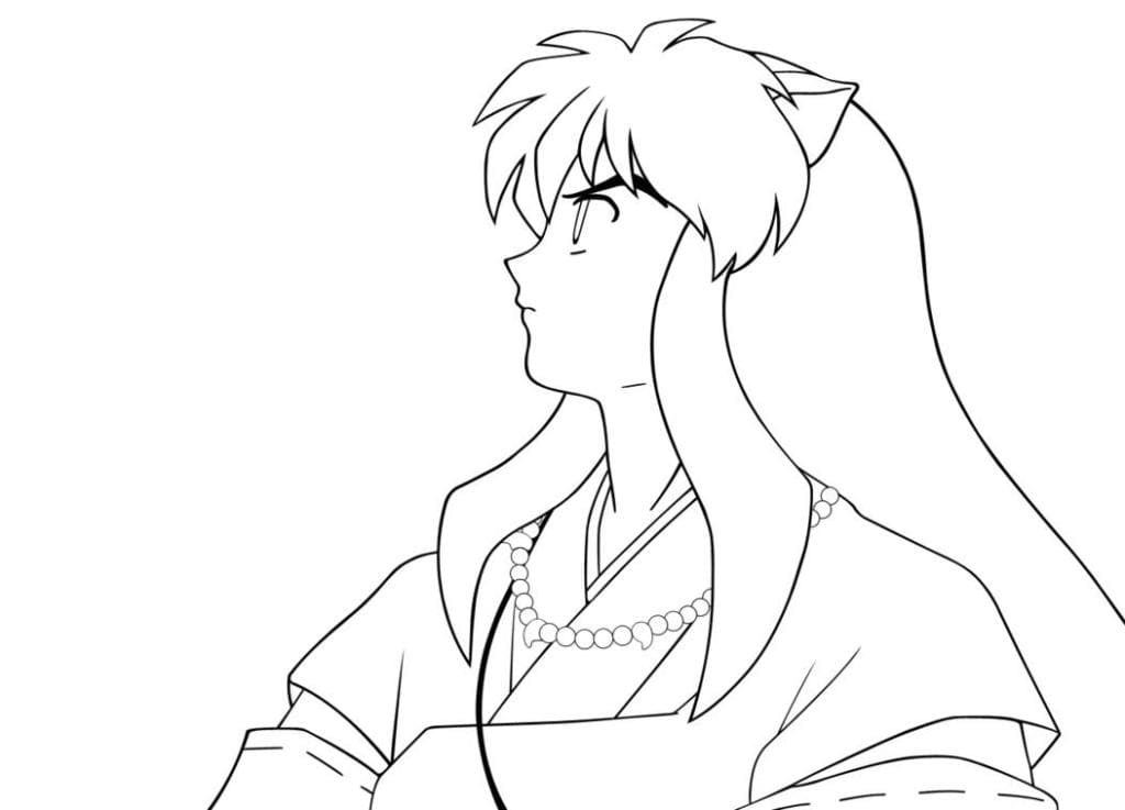 Desenhos de InuYasha para Pintar e Colorir - Pinte Online