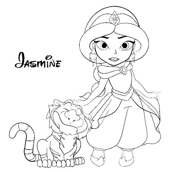Disegni di Jasmine da colorare