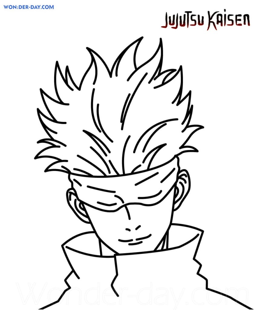 Desenhos de Jujutsu Kaisen para colorir