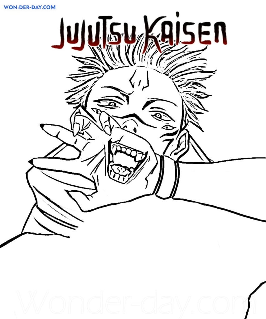 Desenhos de Jujutsu Kaisen para colorir