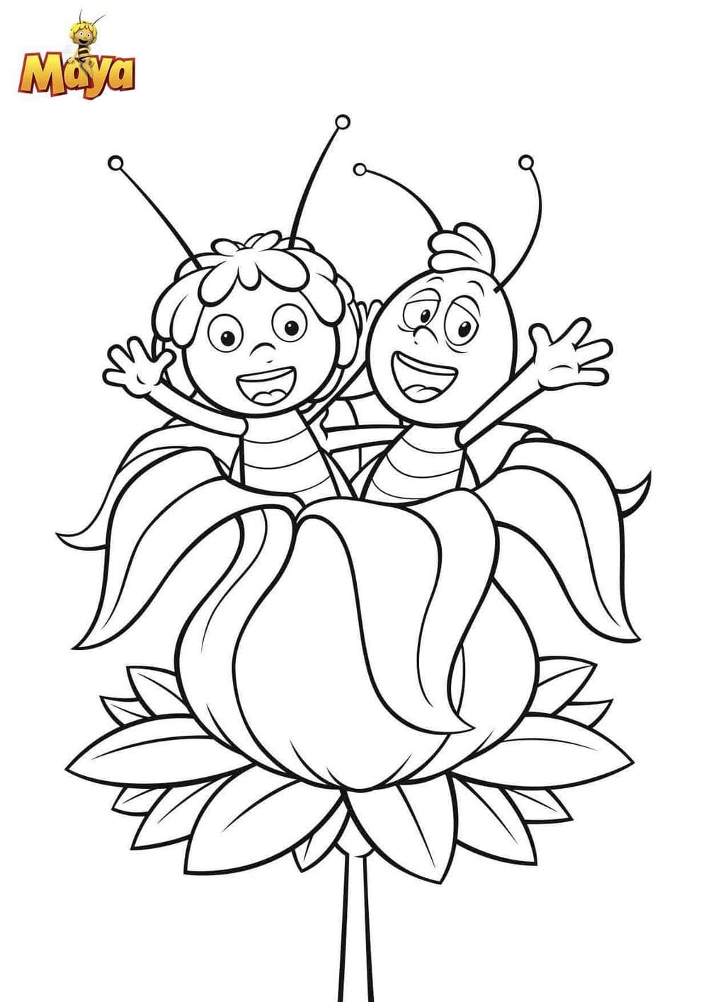 Ausmalbilder Biene Maja - 90 Malvorlagen für Kinder