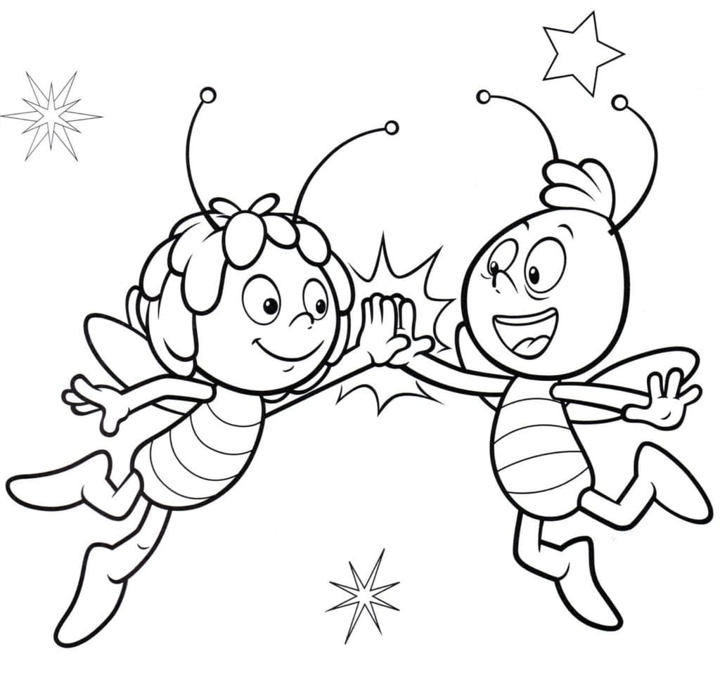Maya the Bee coloring pages