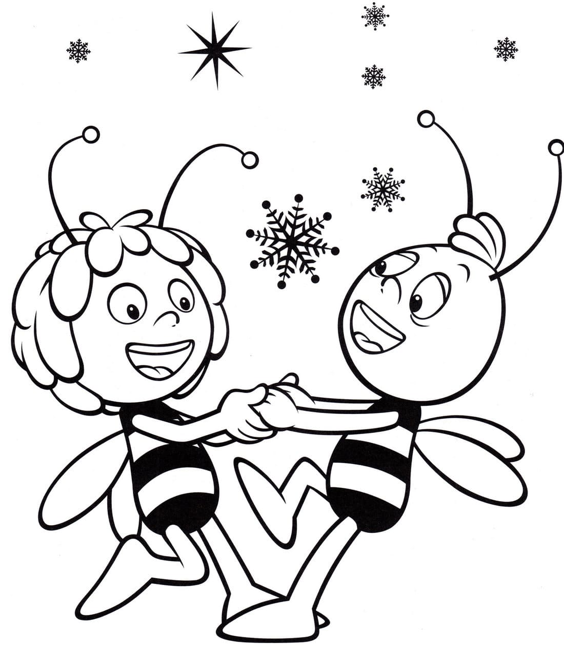 Ausmalbilder Biene Maja - 90 Malvorlagen für Kinder